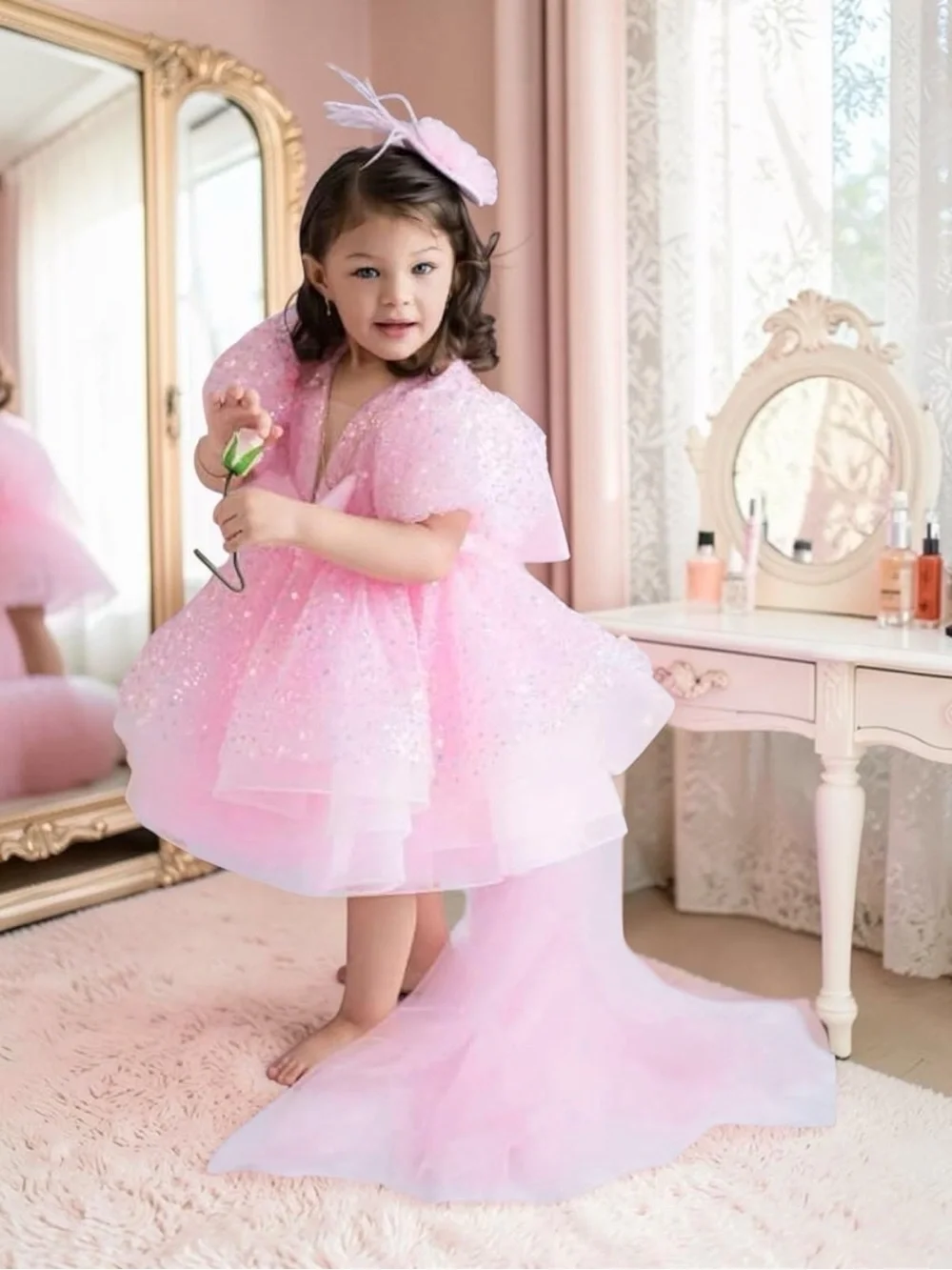 Sequins Princess Dress Toddler Girls